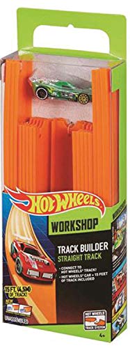 Hot Wheels Track Builder, tramos de pista con vehículo incluido, accesorios para pistas de coches de juguete (Mattel BHT77) , color/modelo surtido