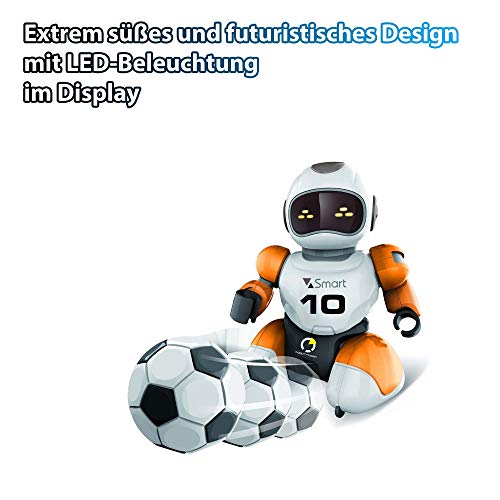 HSP Himoto Robot teledirigido programable para jugar al fútbol, cantar y bailar, incluye 2 robots y 2 mandos a distancia, puertas y pelotas, juego completo