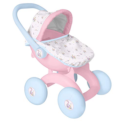 HTI Toys & Games BabyBoo 4 en 1 My First Pram | Juguete para cochecito de bebé infantil ideal para niñas y niños a partir de 18 meses