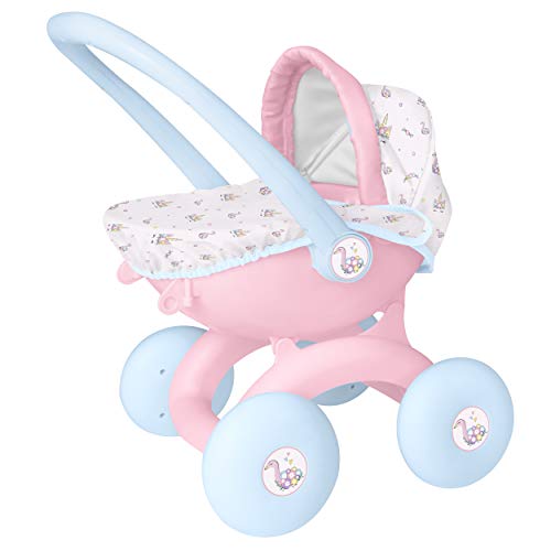 HTI Toys & Games BabyBoo 4 en 1 My First Pram | Juguete para cochecito de bebé infantil ideal para niñas y niños a partir de 18 meses