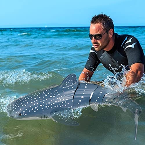 Huaxingda 13,5 pulgadas Mini RC agua juguete Simulado tiburón pez juguete subacuática tiburón natación barco mando a distancia