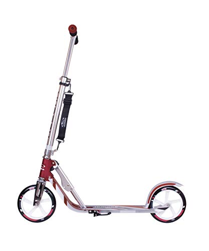 HUDORA 14764 BigWheel 205-Das Original con RX Pro Technologie-Tret-Roller klappbar-City-Scooter, Magenta / plata