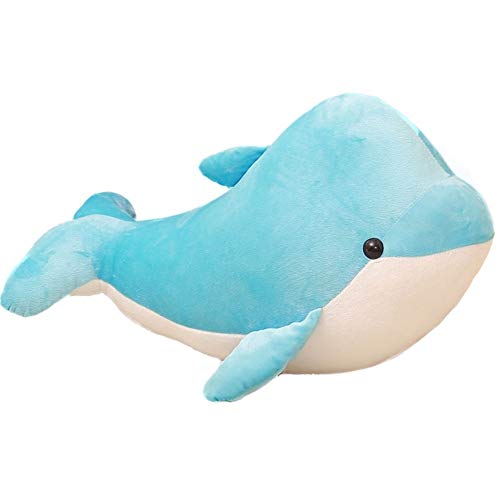 HUOQILIN Pequeño Delfín De Peluche Juguete Boda Almohada Linda Peces De Regalos Llena De Algodón Lindo De Simulación De Juguetes De Los Niños Derramada Delfines (Color : Blue, Size : 41cm)