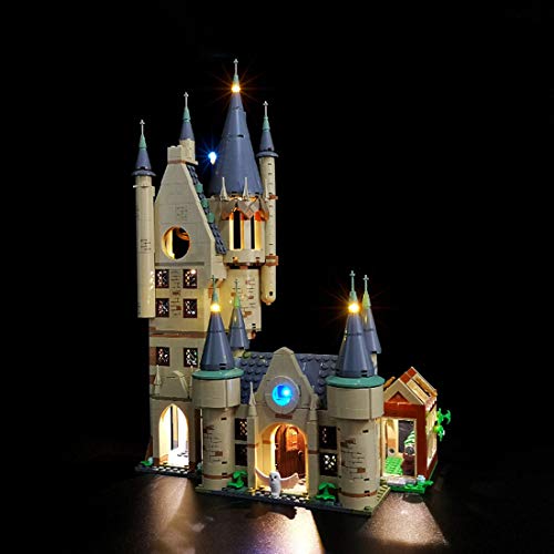 HZYM - Juego de luces LED para la torre de la astronomía LEGO con castillo de Hogwarts, set de iluminación para Lego 75969 Harry Potter (solo luz LED, sin kit Lego)