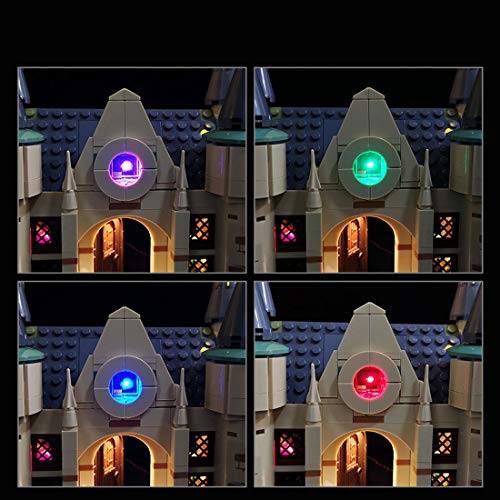 HZYM - Juego de luces LED para la torre de la astronomía LEGO con castillo de Hogwarts, set de iluminación para Lego 75969 Harry Potter (solo luz LED, sin kit Lego)