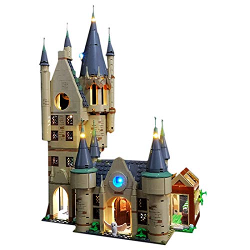 HZYM - Juego de luces LED para la torre de la astronomía LEGO con castillo de Hogwarts, set de iluminación para Lego 75969 Harry Potter (solo luz LED, sin kit Lego)