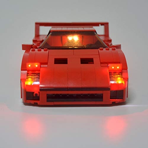 icuanuty Kit de Iluminación LED para Lego 10248, Kit de Luces Compatible con Lego Ferrari F40 (No Incluye Modelo Lego)