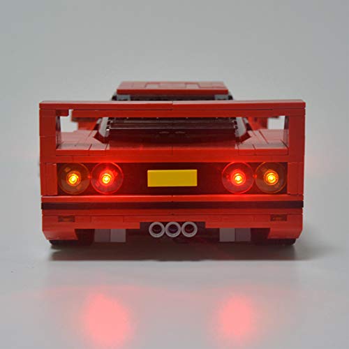 icuanuty Kit de Iluminación LED para Lego 10248, Kit de Luces Compatible con Lego Ferrari F40 (No Incluye Modelo Lego)