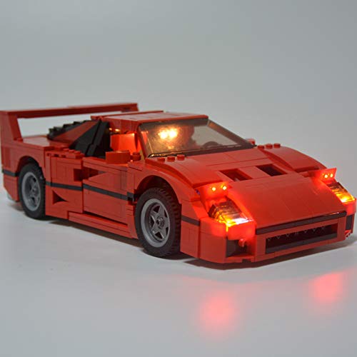 icuanuty Kit de Iluminación LED para Lego 10248, Kit de Luces Compatible con Lego Ferrari F40 (No Incluye Modelo Lego)