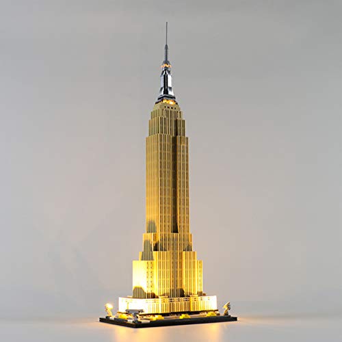 icuanuty Kit de Iluminación LED para Lego 21046, Kit de Luces Compatible con Lego Architecture Empire State Building (No Incluye Modelo Lego)