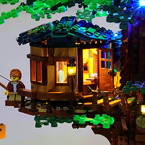 icuanuty Kit de Iluminación LED para Lego 21318, Kit de Luces Compatible con Lego La Casa del Arbol (No Incluye Modelo Lego)