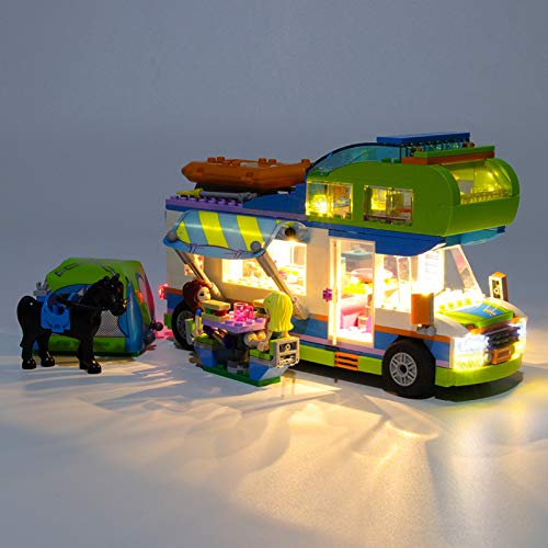 icuanuty Kit de Iluminación LED para Lego 41339, Kit de Luces Compatible con Lego Friends - Autocaravana de MIA (No Incluye Modelo Lego)