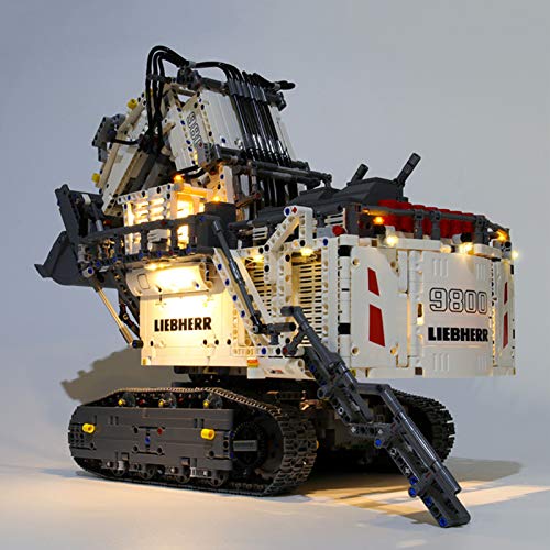 icuanuty Kit de Iluminación LED para Lego 42100, Kit de Luces Compatible con Lego Technic Excavadora Liebherr R 9800 (No Incluye Modelo Lego)