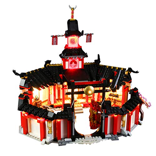 icuanuty Kit de Iluminación LED para Lego 70670, Kit de Luces Compatible con Lego Ninjago Monasterio Spinjitzu (No Incluye Modelo Lego)