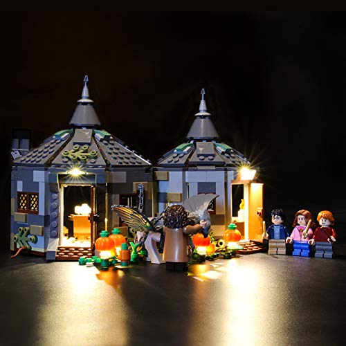 icuanuty Kit de Iluminación LED para Lego 75947, Kit de Luces Compatible con Lego Harry Potter - Cabaña de Hagrid Rescate de Buckbeak (No Incluye Modelo Lego)