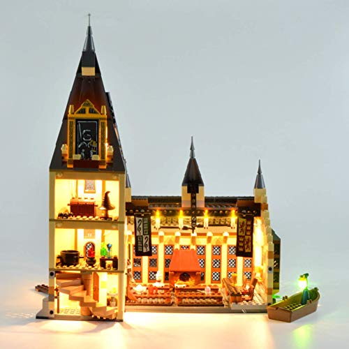 icuanuty Kit de Iluminación LED para Lego 75954, Kit de Luces Compatible con Lego Harry Potter Gran Comedor de Hogwarts (No Incluye Modelo Lego)