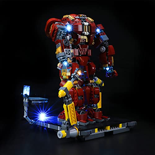 icuanuty Kit de Iluminación LED para Lego 76105, Kit de Luces Compatible con Lego Hulkbuster: Edición Ultrón (No Incluye Modelo Lego)