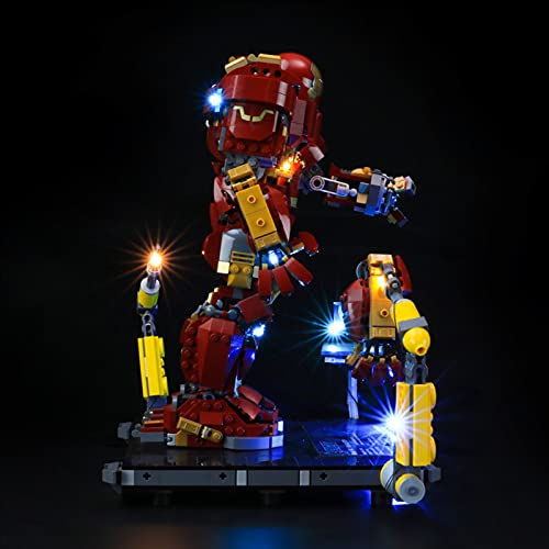 icuanuty Kit de Iluminación LED para Lego 76105, Kit de Luces Compatible con Lego Hulkbuster: Edición Ultrón (No Incluye Modelo Lego)