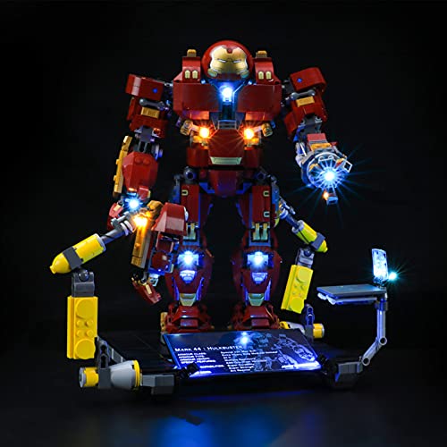 icuanuty Kit de Iluminación LED para Lego 76105, Kit de Luces Compatible con Lego Hulkbuster: Edición Ultrón (No Incluye Modelo Lego)