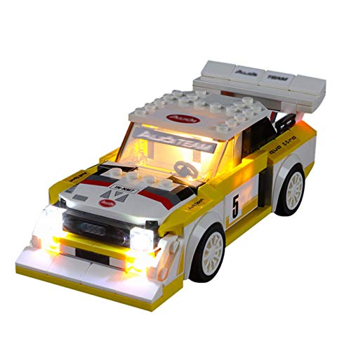 icuanuty Kit de Iluminación LED para Lego 76897, Kit de Luces Compatible con Lego Speed Champions - 1985 Audi Sport Quattro S1 (No Incluye Modelo Lego)