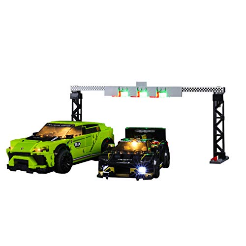 icuanuty Kit de Iluminación LED para Lego 76899, Kit de Luces Compatible con Lego Speed Champions - Urus ST-X & Huracán Super Trofeo EVO (No Incluye Modelo Lego)