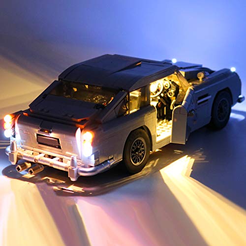 icuanuty Kit De Iluminación LED para Lego Creator James Bond Aston Martin Db5, Espectáculo De Luces Compatible con Lego 10262 (No Incluye El Juego Lego)