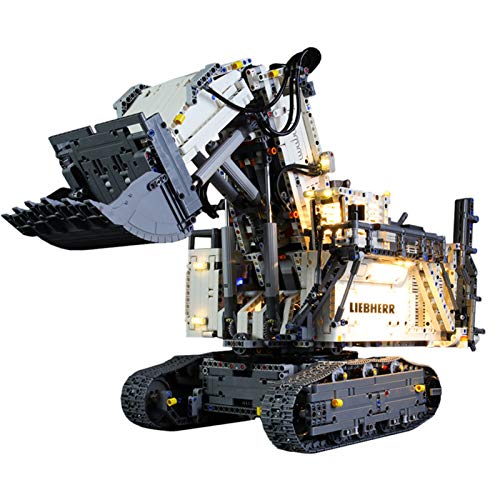 icuanuty Kit De Iluminación LED para Lego Technic Control Liebherr r 9800 Juego De Excavadora Compatible con Lego 42100 (No Incluye El Juego Lego)