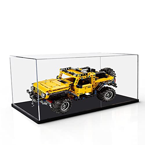 icuanuty Vitrina de Acrílico para Lego 42122 Technic Jeep Wrangler, Display Case Vitrinas para Colecciones Modelismo (Solo Vitrina)