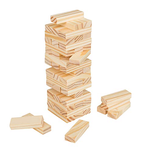 Idena 40206 - Juego de Mesa de Viaje (54 Piezas de Madera, 4,8 x 4,8 x 14,4 cm)