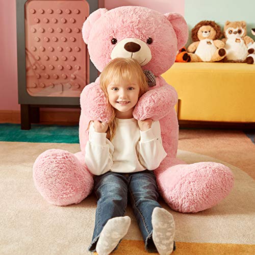 IKASA Oso de Peluche Gigante Juguetes Suaves Peluches (Rosa, 120cm)