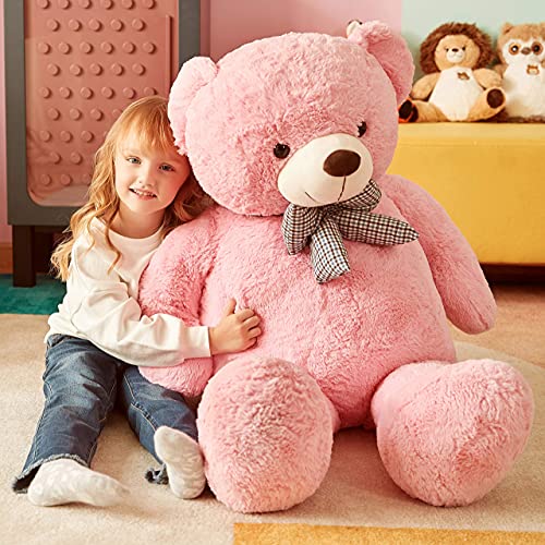 IKASA Oso de Peluche Gigante Juguetes Suaves Peluches (Rosa, 120cm)