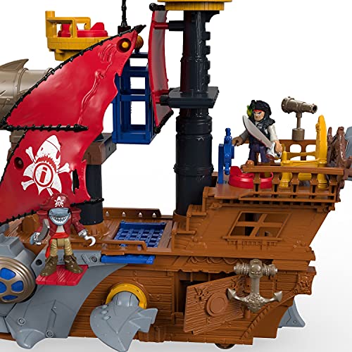 Imaginext Caribe Barco Pirata Tiburón, Multicolor (Mattel DHH61)