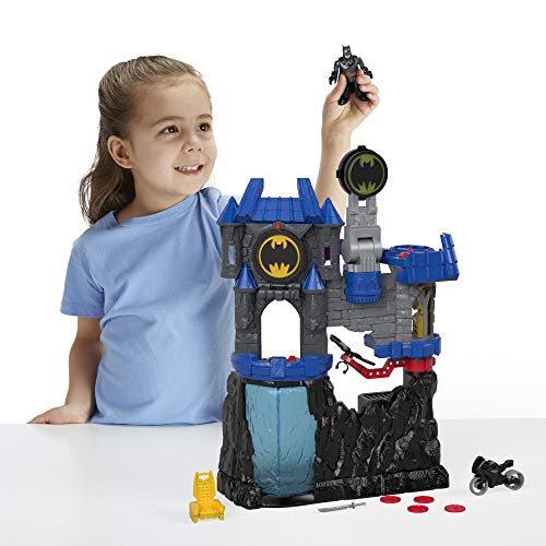 Imaginext DC Super Friends Batman, Batcueva Wayne Manor, juguetes niños 3 años (Mattel FMX63)