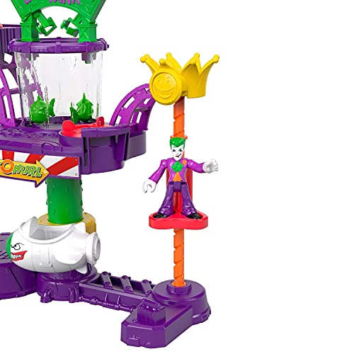 Imaginext - DC Super Friends Batman Fábrica de risas del Joker Juguetes niños +3 años (Mattel GBL26)