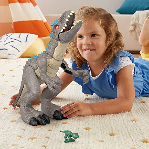 Imaginext Jurassic World Indominus Rex, Dinosaurio de Juguete para niños +3 años (Mattel GMR16)