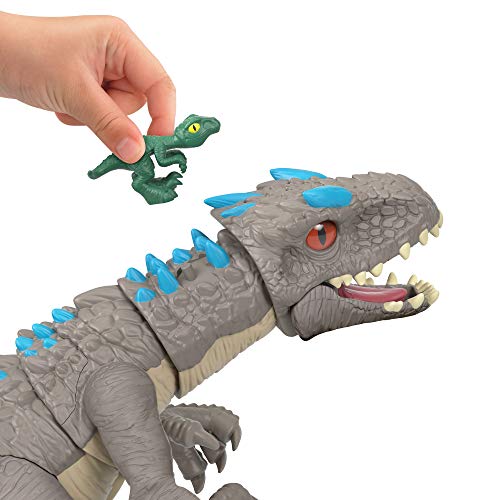 Imaginext Jurassic World Indominus Rex, Dinosaurio de Juguete para niños +3 años (Mattel GMR16)