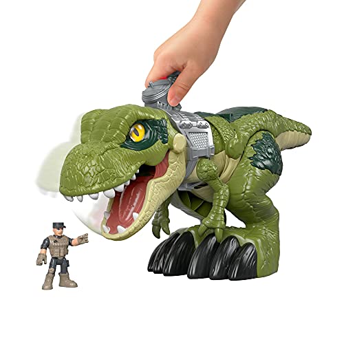 Imaginext Jurassic World Tiranosaurio Megamandíbula, dinosaurio de juguete para niños + 3 años (Mattel GBN14)