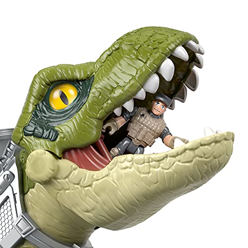 Imaginext Jurassic World Tiranosaurio Megamandíbula, dinosaurio de juguete para niños + 3 años (Mattel GBN14)