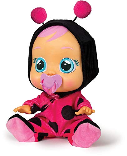 IMC Toys - Bebés Llorones, Lady (96295) + Bebés Llorones, Portabebés (90019)