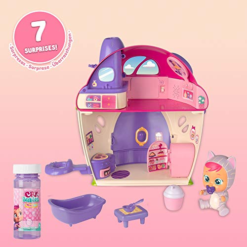 IMC Toys - Bebés Llorones Lágrimas Mágicas La Mega casa de Katie (97940) + Bebés Llorones Lágrimas Mágicas- Pet S House, Colores Surtidos, Talla Única 91085IMBEV