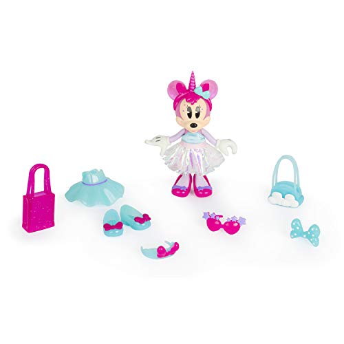 IMC Toys - Pack de 2 Minnie Fashionista Kawaii Unicornio & Fée-186279-Disney, 186279