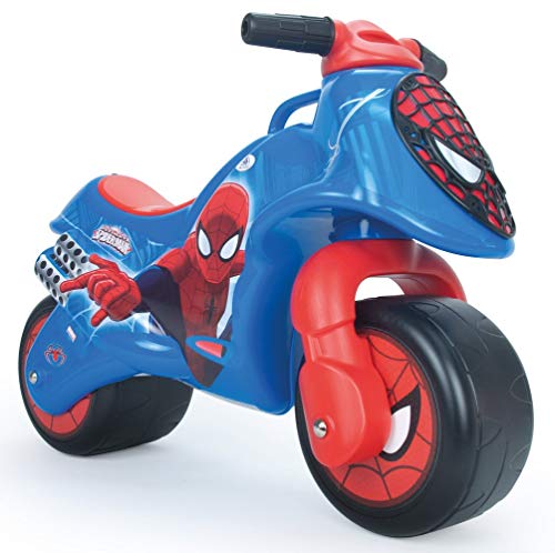 INJUSA - Marvel Moto Correpasillos Neox Spiderman para Bebés de 18 Meses con Decoración Permanente IML y Asa de Transporte, color azul y rojo, 27.7 x 21.1 x 19.3 (19060)