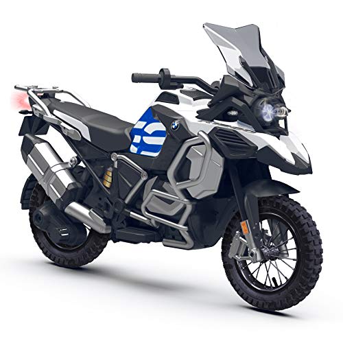 INJUSA - Moto BMW 1250 GS Adventure 24V con Ruedas Hinchables, Aceleración Progresiva en Puño y Freno de Tambor, Recomendada a Niños +6 Años