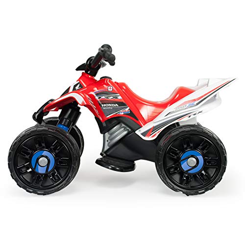 INJUSA – Quad Honda ATV de 12V Licenciado con Cambio de Marchas y Freno Eléctrico Recomendado a niños +2 Años, Color Rojo