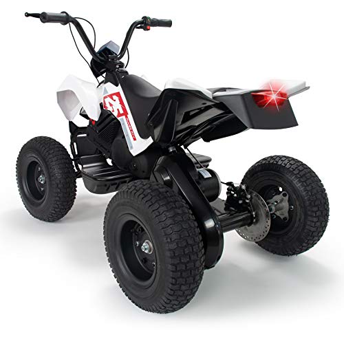 INJUSA - Quad X-Treme Zero 24V con 3 Velocidades, Ruedas Hinchables, Suspensión Trasera y Luces Led Recomendado a Niños +7 Años