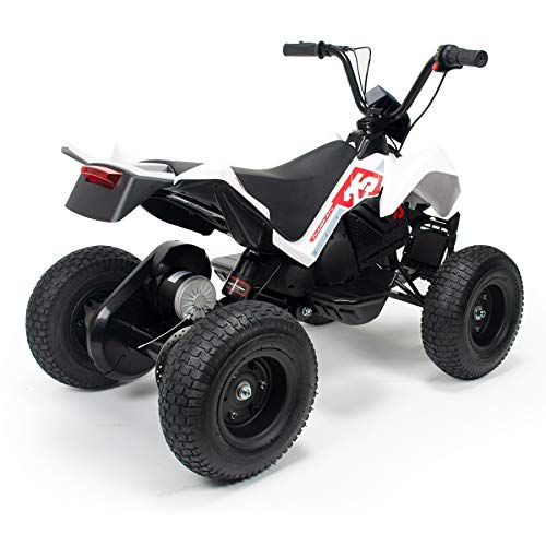 INJUSA - Quad X-Treme Zero 24V con 3 Velocidades, Ruedas Hinchables, Suspensión Trasera y Luces Led Recomendado a Niños +7 Años