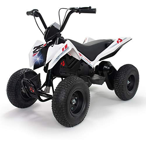 INJUSA - Quad X-Treme Zero 24V con 3 Velocidades, Ruedas Hinchables, Suspensión Trasera y Luces Led Recomendado a Niños +7 Años