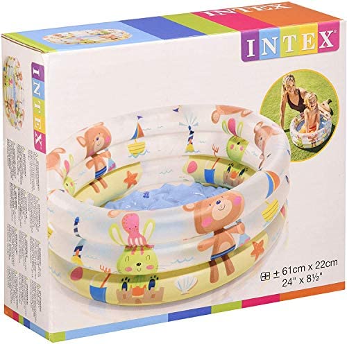 Intex 57106NP - Piscina hinchable colores con base hinchable 61 x 22 cm, 33 litros, 1 unidad [modelos surtidos]