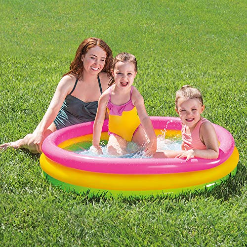 Intex 57412NP - Piscina hinchable 3 aros Sunset 114 x 25 cm