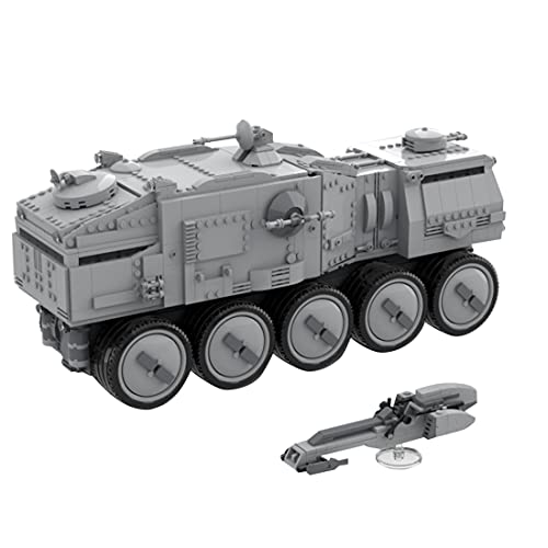 IPOT Juego de construcción de tanque de Star Wars Klon Turbo de 1524 piezas MOC-82970 Star Wars Klon Turbo Tank Kit de construcción compatible con Lego Technic 75248 75297 75300 75192